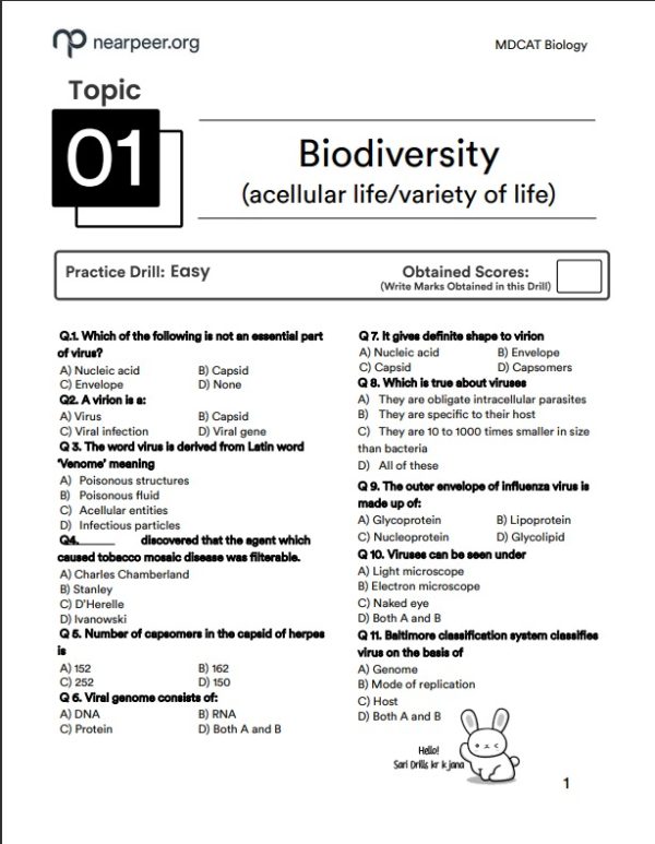 MDCAT Practice Book Volume-1 - Image 4